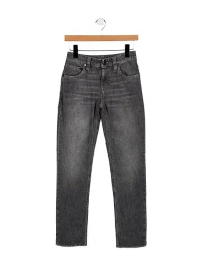 Pre-owned Brunello Cucinelli Mid-rise Straight Leg Jeans In Gray