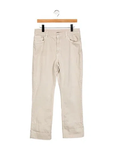 Pre-owned Brunello Cucinelli Mid-rise Straight Leg Jeans In Gray