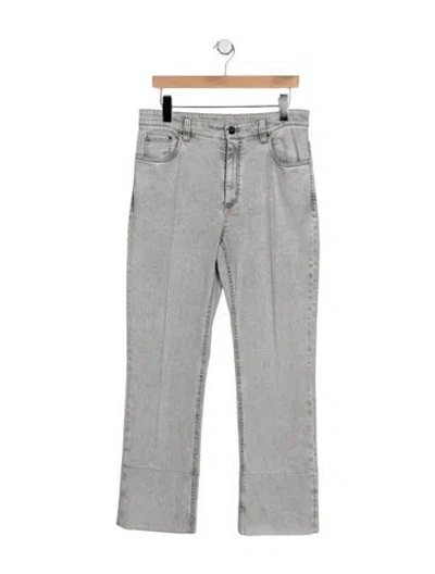 Pre-owned Brunello Cucinelli Mid-rise Straight Leg Jeans In Gray
