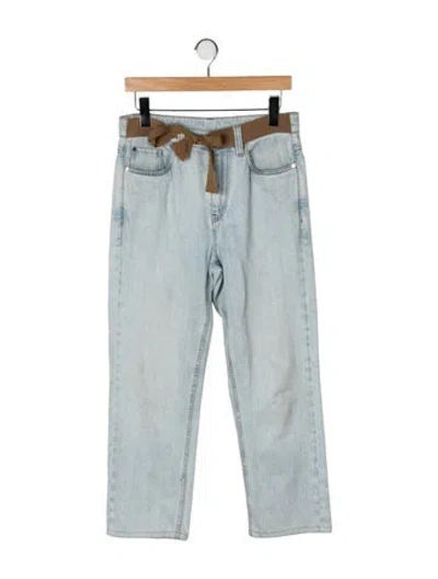 Pre-owned Brunello Cucinelli Mid-rise Straight Leg Jeans In Green