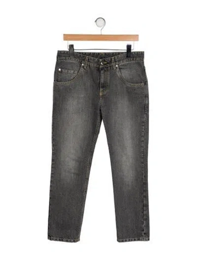 Pre-owned Brunello Cucinelli Mid-rise Straight Leg Jeans In Multi