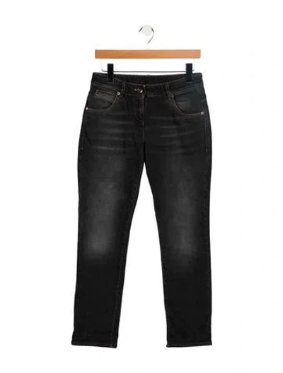 Pre-owned Brunello Cucinelli Mid-rise Straight Leg Jeans In Multi