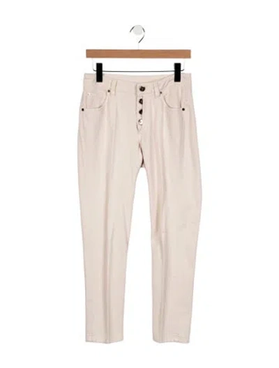Pre-owned Brunello Cucinelli Mid-rise Straight Leg Jeans In Multicolor