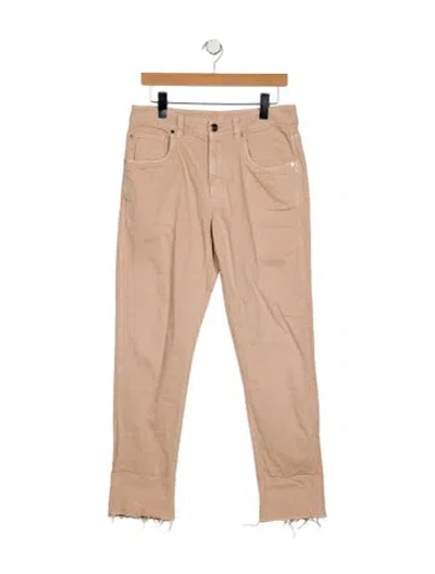 Pre-owned Brunello Cucinelli Mid-rise Straight Leg Jeans In Neutral