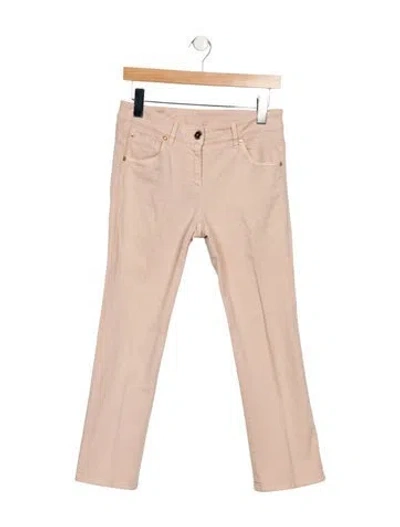 Pre-owned Brunello Cucinelli Mid-rise Straight Leg Jeans In Neutral