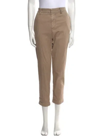 Pre-owned Brunello Cucinelli Mid-rise Straight Leg Jeans In Neutral