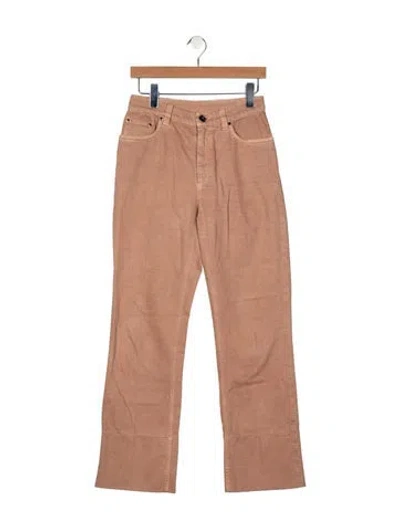 Pre-owned Brunello Cucinelli Mid-rise Straight Leg Jeans In Neutral