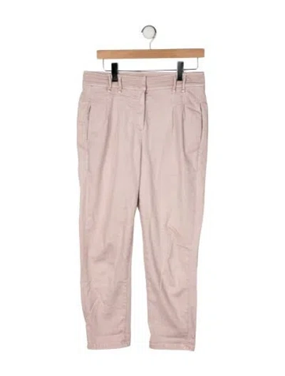 Pre-owned Brunello Cucinelli Mid-rise Straight Leg Jeans In Neutral