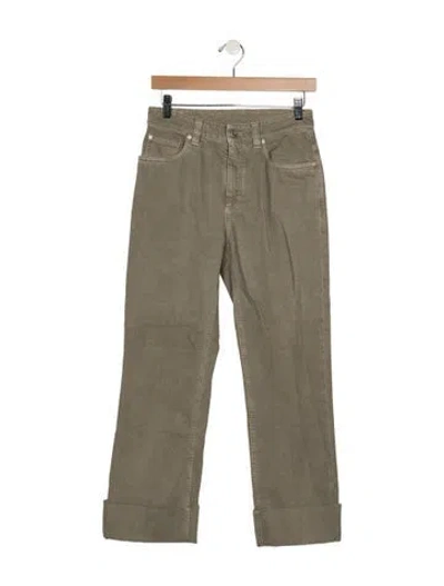 Pre-owned Brunello Cucinelli Mid-rise Straight Leg Jeans In Neutrals