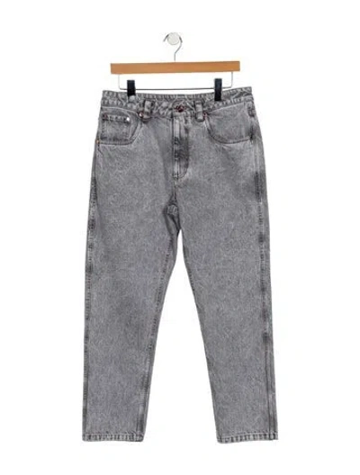 Pre-owned Brunello Cucinelli Mid-rise Straight Leg Jeans W/ Tags In Blue