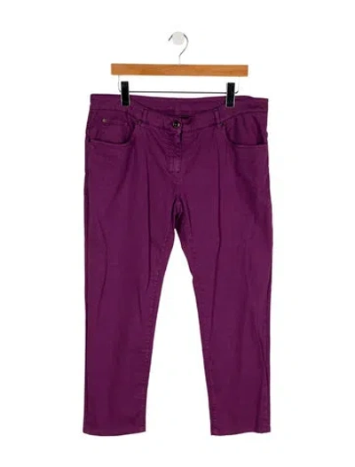 Pre-owned Brunello Cucinelli Mid-rise Straight Leg Jeans W/ Tags In Purple