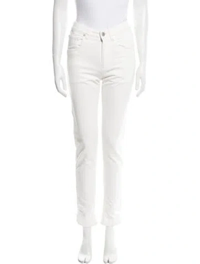 Pre-owned Brunello Cucinelli Mid-rise Straight Leg Jeans W/ Tags In White