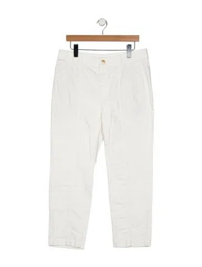 Pre-owned Brunello Cucinelli Mid-rise Straight Leg Jeans In White
