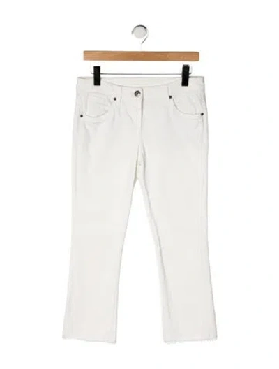 Pre-owned Brunello Cucinelli Mid-rise Straight Leg Jeans In White