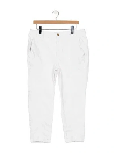 Pre-owned Brunello Cucinelli Mid-rise Straight Leg Jeans In White