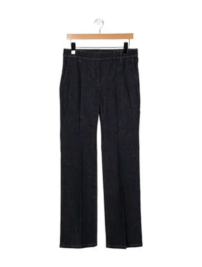Pre-owned Brunello Cucinelli Mid-rise Wide Leg Jeans In Blue