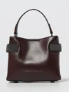Brunello Cucinelli Small Leather Handbag Top Handle In Brown