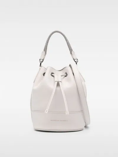 Brunello Cucinelli Mini Bag  Woman Color Grey In White