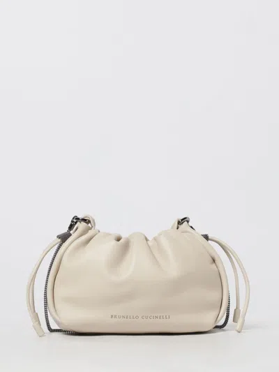 BRUNELLO CUCINELLI MINI BAG BRUNELLO CUCINELLI WOMAN COLOR IVORY,429920044