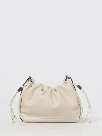 BRUNELLO CUCINELLI MINI BAG BRUNELLO CUCINELLI WOMAN COLOR IVORY,440078044