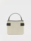 Brunello Cucinelli Small Cotton-linen Essence Top-handle Bag In Multicolor