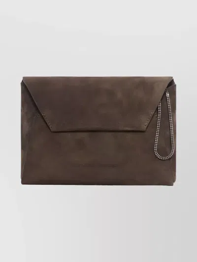 BRUNELLO CUCINELLI MINI BAG WITH CHAIN STRAP AND ENVELOPE DESIGN