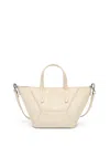 Brunello Cucinelli Structured Geometric Paneling Shoulder Bag With Detachable Strap In Neutral