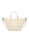 Brunello Cucinelli Structured Geometric Paneling Shoulder Bag With Detachable Strap In Neutral