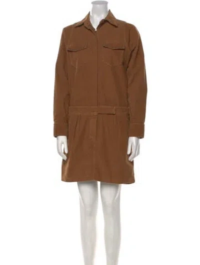 Pre-owned Brunello Cucinelli Mini Dress In Brown