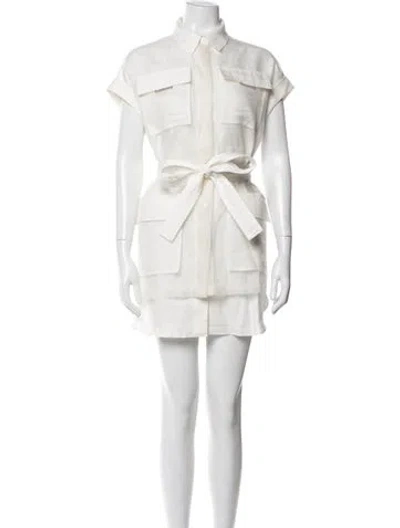 Pre-owned Brunello Cucinelli Mini Dress In Neutral