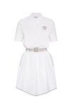 Brunello Cucinelli Couture Interlock Mini Dress In White