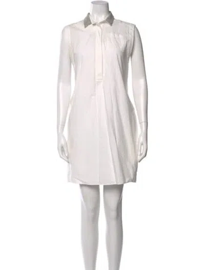 Pre-owned Brunello Cucinelli Mini Dress In White
