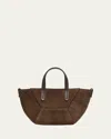 Brunello Cucinelli Mini Duo Bag In Medium Brown
