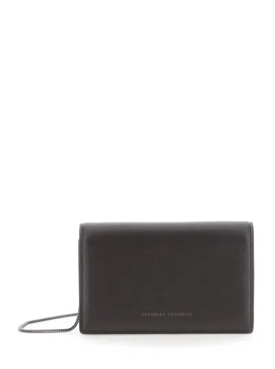 Brunello Cucinelli Wallet Woman Color Brown In Black