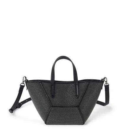 Brunello Cucinelli Mini Precious Bc Duo Top-handle Bag In Black