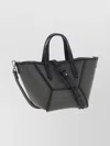 Brunello Cucinelli Precious Bc Duo Mini Bag In Grained Leather In Black