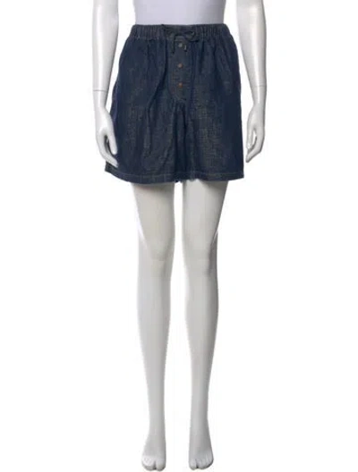Pre-owned Brunello Cucinelli Mini Shorts In Blue