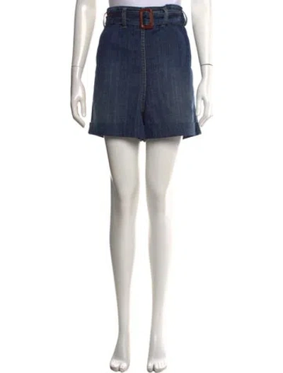Pre-owned Brunello Cucinelli Mini Shorts In Blue