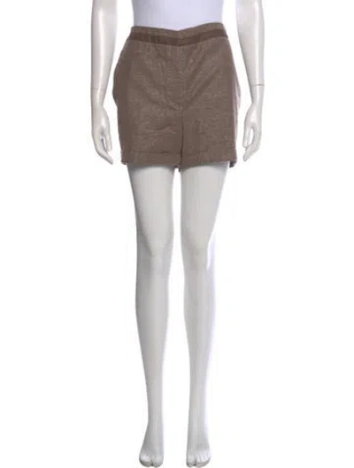 Pre-owned Brunello Cucinelli Mini Shorts In Brown