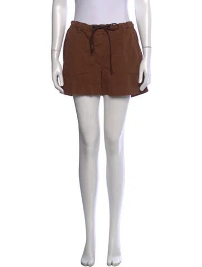 Pre-owned Brunello Cucinelli Mini Shorts In Brown