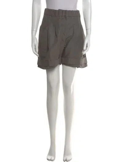 Pre-owned Brunello Cucinelli Mini Shorts In Gray