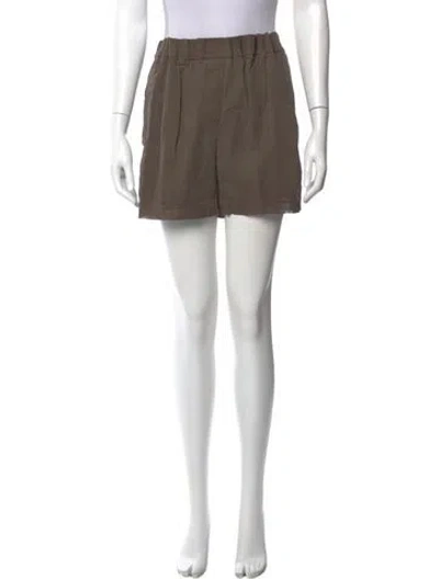Pre-owned Brunello Cucinelli Mini Shorts In Neutral