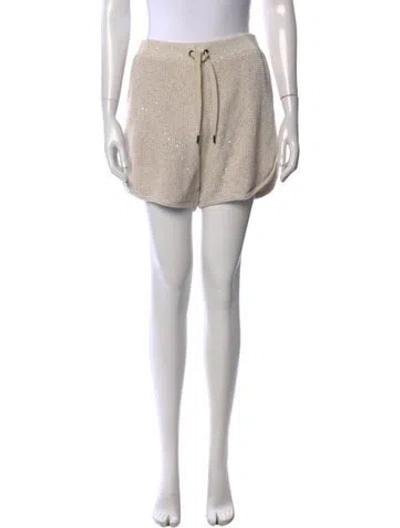 Pre-owned Brunello Cucinelli Mini Shorts In Neutrals
