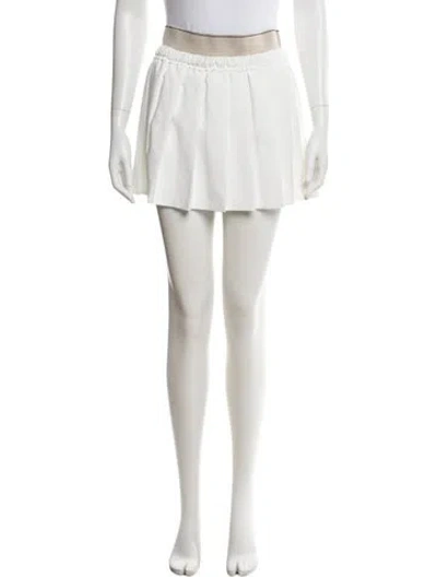 Pre-owned Brunello Cucinelli Mini Shorts In White
