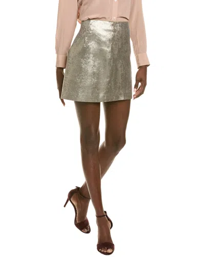 Brunello Cucinelli Mini Skirt In Silver