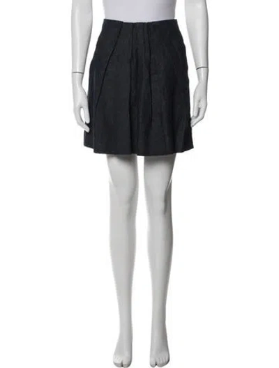 Pre-owned Brunello Cucinelli Mini Skirt In Blue