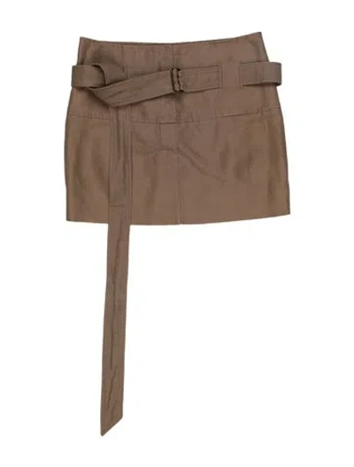 Pre-owned Brunello Cucinelli Mini Skirt In Brown