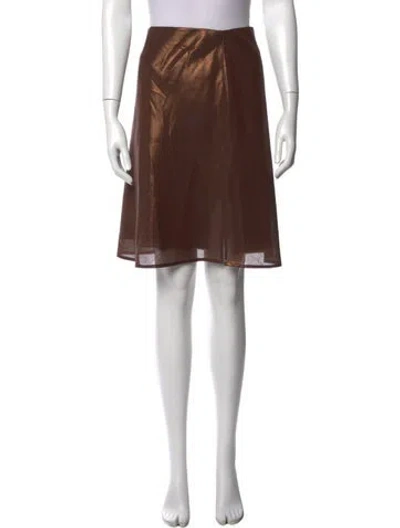 Pre-owned Brunello Cucinelli Mini Skirt In Brown