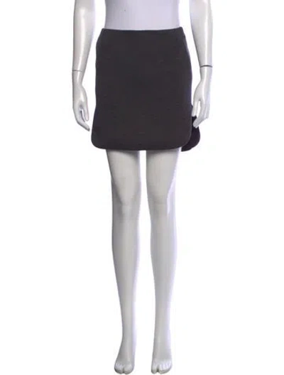 Pre-owned Brunello Cucinelli Mini Skirt In Grey