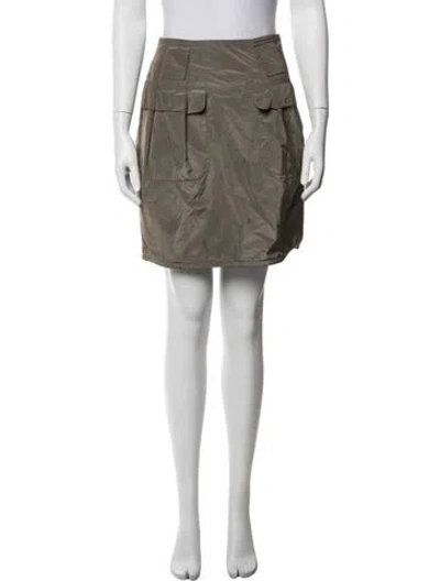 Pre-owned Brunello Cucinelli Mini Skirt In Grey
